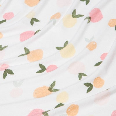  Polyester Rayon Jersey Fitted Crib Sheet - Cloud Island™ Citrus