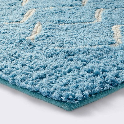  4'x6' Area Rug - Zig Zag/Blue - Cloud Island™