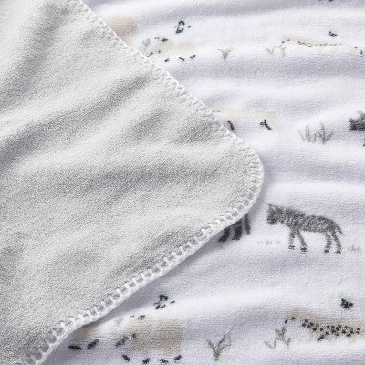  Plush Two By Two Baby Blanket - Animals - Cloud Island™
